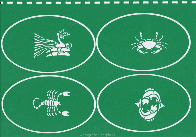 Acquista Stencil per tatuaggi aerografo piccolo stile 40 per donne Modello di disegno per bambini Stencil per tatuaggio all'henné per tatuaggi glitterati in Italia a partire da 0.98