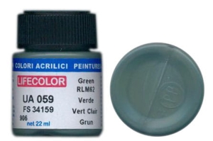 Colore LifeColor UA059 mimetic green rim 62