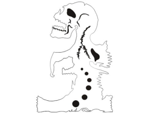 Disegno aerografo teschi/skull B009