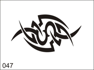 Disegno di tatuaggio aerografo M047