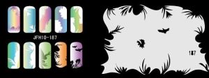 Disegno per le unghie (aerografo nail art) Fengda JFH10-187