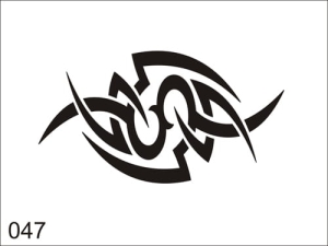 Disegno di tatuaggio aerografo V047