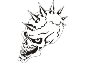Disegno aerografo teschi/skull B015