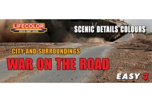 Kit aerografo di colori camouflage LifeColor MS09 WAR ON THE ROAD