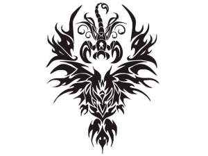 Disegno di tatuaggio aerografo V071