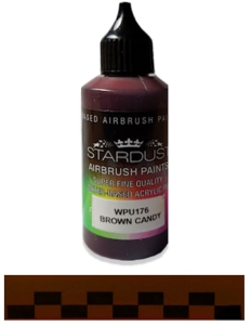 Stardust WPU176 Airbrush PU 1K RC CANDY Color BROWN 60ml