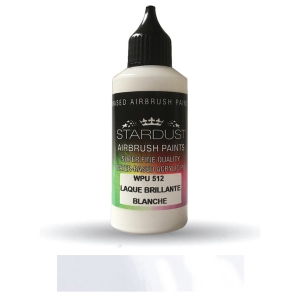 Stardust WPU512 Airbrush PU 1K RC GLOSS LACQUERS Vernice Color WHITE 60ml