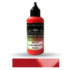Stardust WPU516 Airbrush PU 1K RC GLOSS LACQUERS Vernice Color RED 60ml