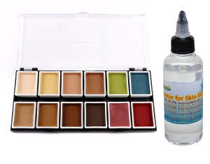 Alcohol-based bodyPainting - Skin Illustrator FX - 12x Skin colors (12x8g) + Activator 100ml