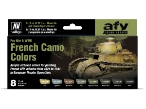 Vallejo Model Air Set 71644 French Camo Colors Pre-War & WWII (8)
