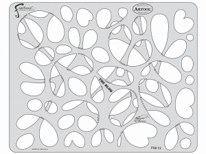 ARTOOL FXII 13 SP FX II The Blob Freehand Airbrush Template by Craig Fraser