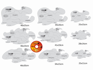 ARTOOL FH TF 1 True Fire (18 pcs. + DVD) Freehand Airbrush Templates by Mike Lavallee