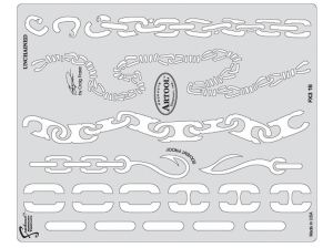 ARTOOL FX3 16 SP FX3 Unchained Freehand Airbrush Template by Craig Fraser