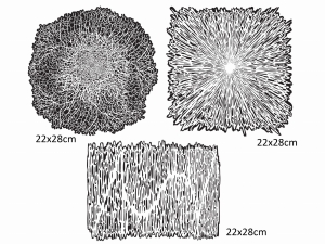 ARTOOL FH TFX 2 Texture FX 2 (3 pcs.) Freehand Airbrush Templates by Gerald Mendez