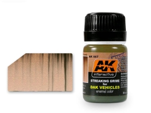 AK Weathering AK067 STREAKING GRIME FOR AFRIKA KORPS VEHICLES (35ml)