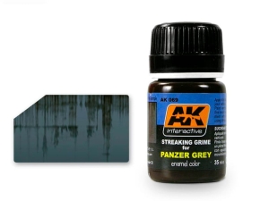 AK Weathering AK069 STREAKING GRIME FOR PANZER GREY VEHICLES (35ml)