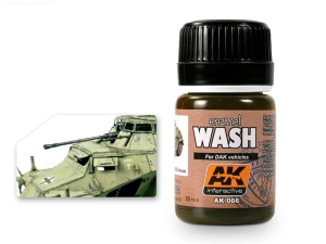 AK Weathering AK066 WASH FOR AFRIKA KORPS VEHICLES (35ml)
