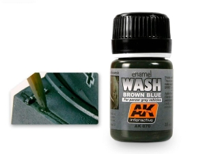 AK Weathering AK070 WASH FOR PANZER GREY VEHICLES (35ml)