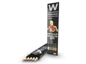 AK AK10046 Watercolor Pencil SET METALLICS (5 colors)