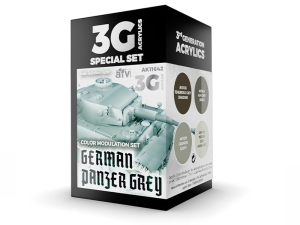 AK Acrylics 3Gen AVF SET AK11642 MODULATION GERMAN PANZER GREY 3G (4x17ml)