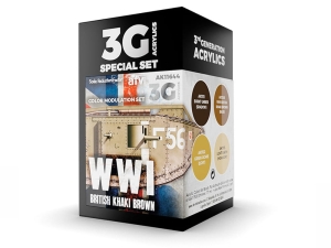 AK Acrylics 3Gen AVF SET AK11644 MODULATION WWI BRITISH COLORS 3G (4x17ml)