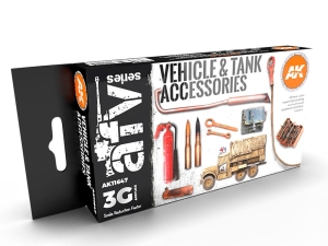 AK Acrylics 3Gen AVF SET AK11647 TANK ACCESORIES 3G (6x17ml)