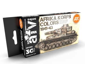 AK Acrylics 3Gen AVF SET AK11652 AFRIKA KORPS 3G (6x17ml)