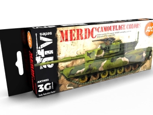 AK Acrylics 3Gen AVF SET AK11653 MERDC CAMOUFLAGE COLORS 3G (8x17ml)