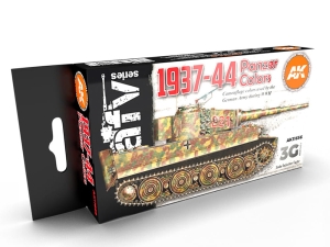 AK Acrylics 3Gen AVF SET AK11656 GERMAN WAR COLORS 37-44 3G (6x17ml)