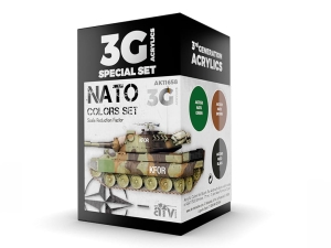 AK Acrylics 3Gen AVF SET AK11658 NATO COLORS 3G (3x17ml)