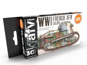AK Acrylics 3Gen AVF SET AK11660 WWI FRENCH COLORS 3G (6x17ml)