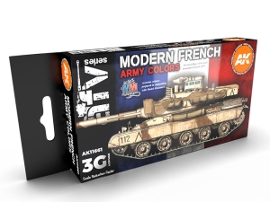 AK Acrylics 3Gen AVF SET AK11661 MODERN FRENCH AFV 3G (6x17ml)