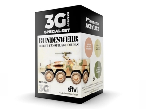 AK Acrylics 3Gen AVF SET AK11666 BUNDESWEHR DESERT COLORS 3G (3x17ml)