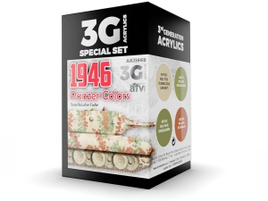AK Acrylics 3Gen AVF SET AK11669 PANZER COLORS 1946 3G (4x17ml)