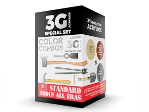 AK Acrylics 3Gen AVF SET AK11670 STANDARD TOOLS ALL ERAS COMBO 3G (3x17ml)