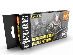AK Acrylics 3Gen AVF SET AK11681 WWII GERMAN ITALIAN CAMOUFLAGE (6x17ml)