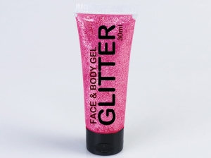 UV Glitter Gel Tube pink 30 ml