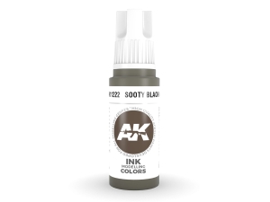 AK Acrylics 3Gen AK11222 Sooty Black INK (17ml)