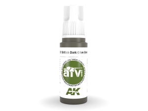 AK Acrylics 3Gen AFV AK11381 British Dark Olive Green PFI (17ml)
