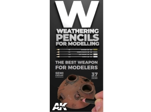 AK Color Chart Flyer: AK Weathering Pencils