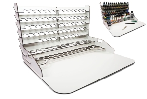 Vallejo 26014 Paint display and work station with vertical storage 50 x 37 cm