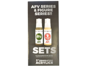 AK Color Chart Flyer: AK AFV and FIGURE Sets