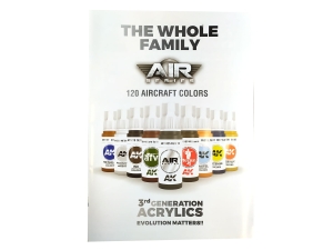 AK Color Chart Flyer: AK AIR Family (A4)