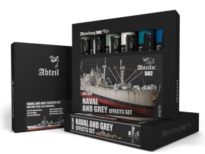 Abteilung 502 OIL SET ABT306 Naval and Grey Effects Set (6x20ml tubes)