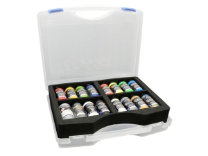 Wicked Colors Case Transp, Opaq, Pearl, Fluo, Metal (14x60ml Paint, 1x60ml Cleaner, 1x60ml Reducer)
