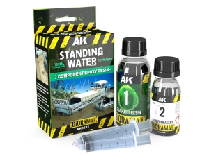 AK DIORAMA AK8231 RESIN STANDING WATER COMPONENTS EPOXY RESIN (60+120ml)
