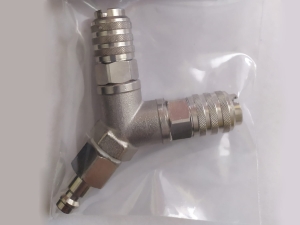 Harder & Steenbeck 106503 Double quick connector 2x ND 5.0mm - ND 5.0mm Plug in nipple