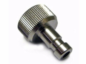 Harder & Steenbeck 104064 Plug in nipple ND 2.7mm G1/8" female, chrome, for CR plus, HANSA