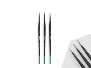 Vallejo Detail B02990 Definition Set - Synthetic fibers (4/0, 3/0, 2/0)