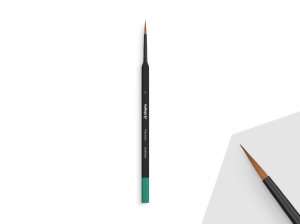 Vallejo Precision B03002 Round Synthetic Brush, Triangular Handle No. 2